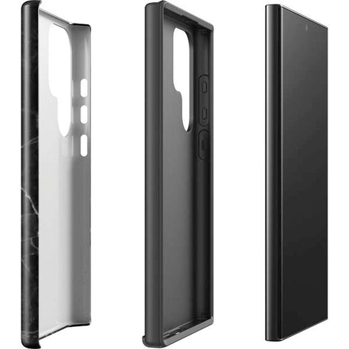 Black Marble Galaxy S25 Ultra Impact Case